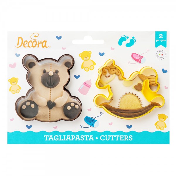 Decora - Set 2 Tagliapasta Orsetto e...