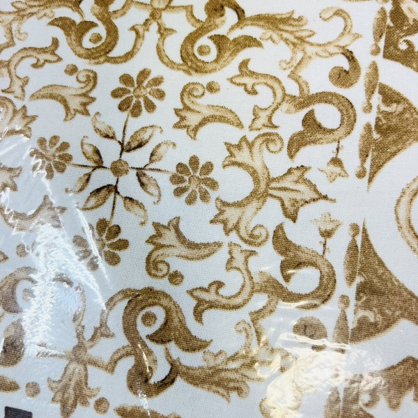 Tovaglia Rettangolare Fantasia MAIOLICA Blu 140x240 Cm - 80% Cotone E 20% Poliestere - Made In Italy