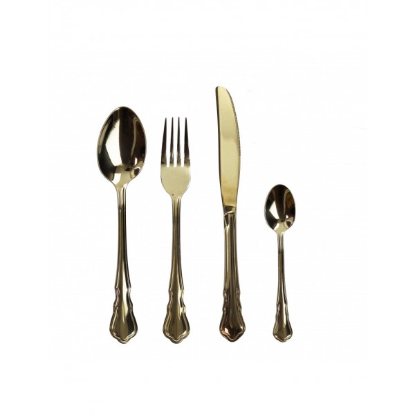 Brandani - Set Posate Imperial Gold...