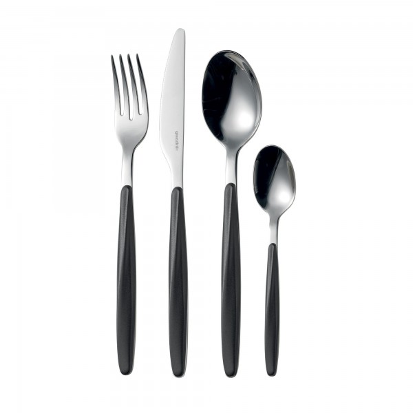 Guzzini - Set 24 posate MY FUSION nero