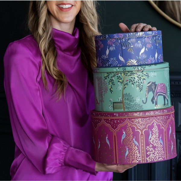 Elite Tins - Scatola in latta Fucsia...