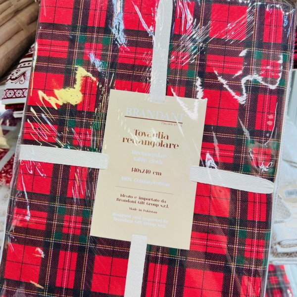 Brandani - Elfomagia tovaglia Tartan...