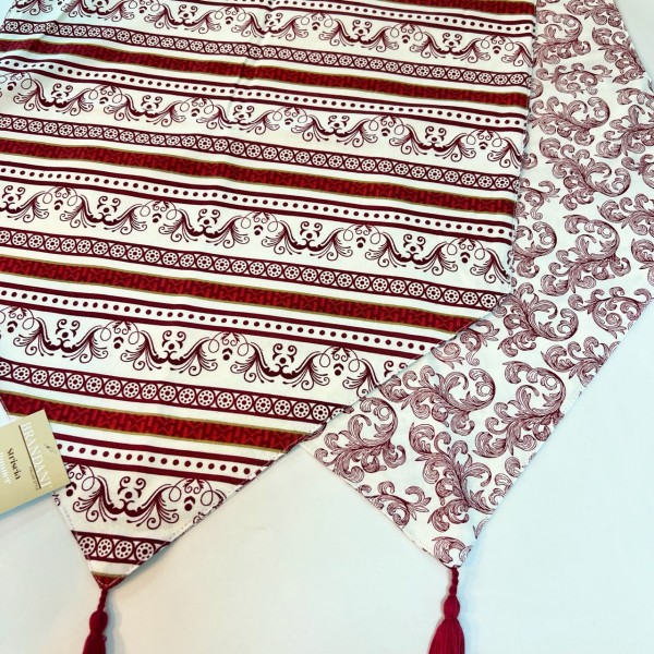 Brandani - Royal Red striscia foglie...