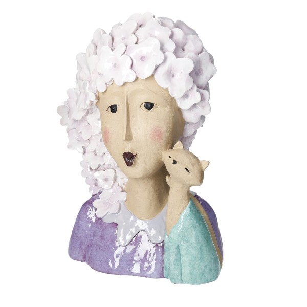 Brandani - Flora Lady con Micio h32cm