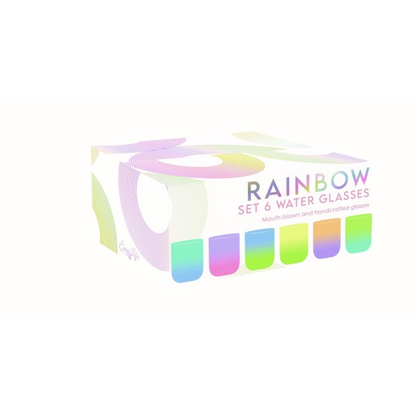 Easylife - Rainbow set 6 bicchieri acqua