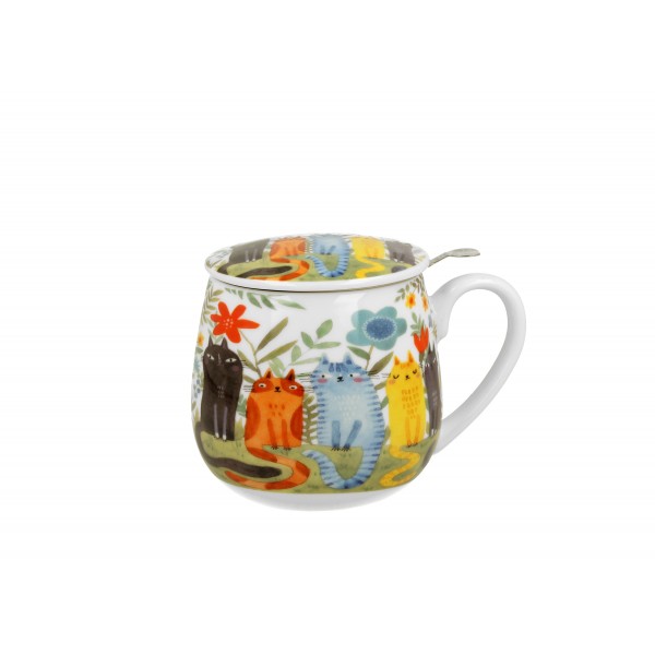 Duo Porcelain - Cat's World Infusiera...