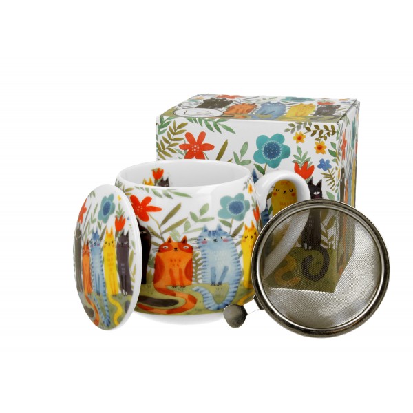 Duo Porcelain - Cat's World Infusiera...