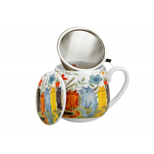 Duo Porcelain - Cat's World Infusiera...