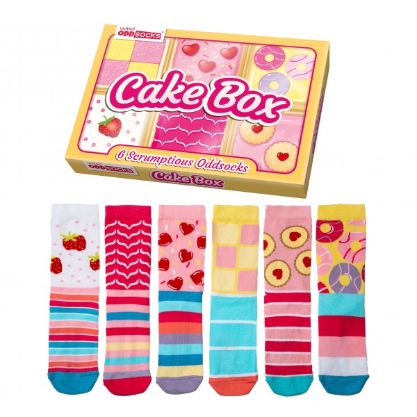 Oddsocks - Cake Box 6 Calzini...