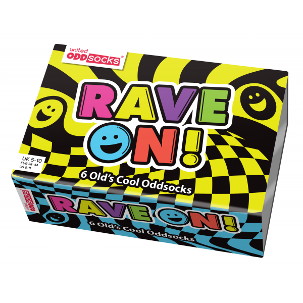Oddsocks - Rave on! 6 Calzini Spaiati...