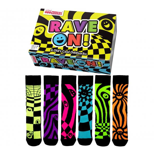 Oddsocks - Rave on! 6 Calzini Spaiati...