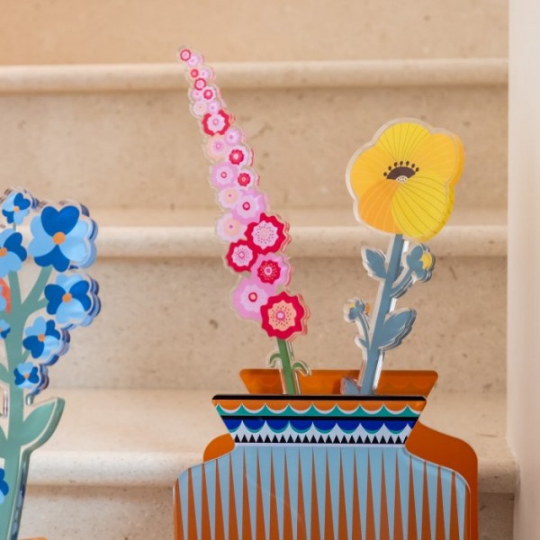 Vesta Home - Funny Flowers Lillà rosa...