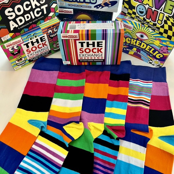 Oddsocks - A tutte Righe!! 6 Calzini...
