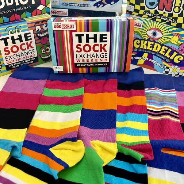 Oddsocks - A tutte Righe!! 6 Calzini...