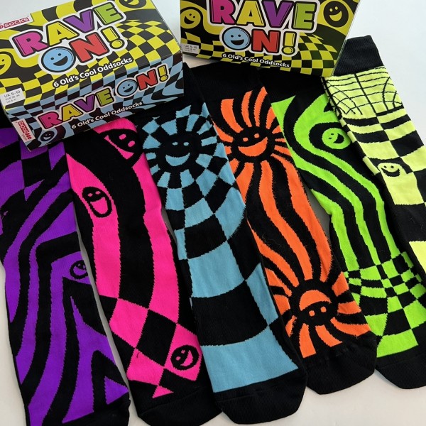 Oddsocks - Rave on! 6 Calzini Spaiati...