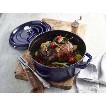 Staub - Cocotte rotonda blu...
