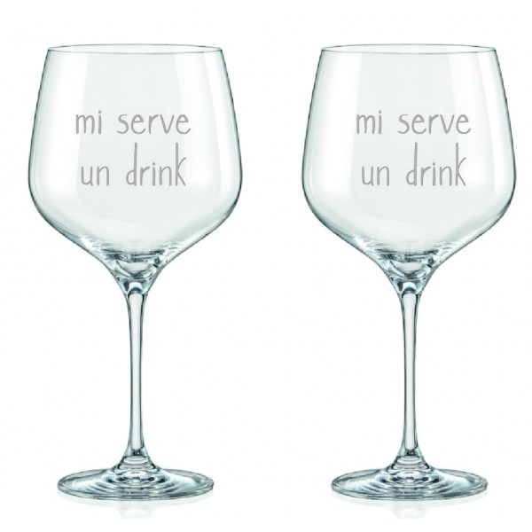 Simple Day - Set 2 calici Mi serve un...