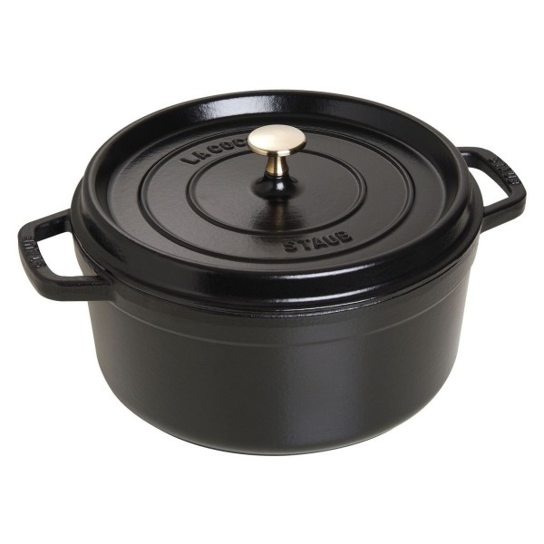 Staub - Cocotte rotonda nero diam 26