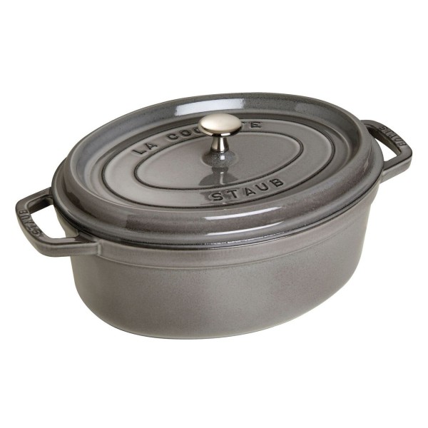 Staub - Cocotte ovale grigio  cm 29