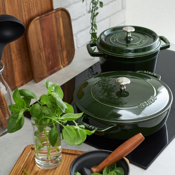 Staub - Tegame Verde diam 28 in ghisa