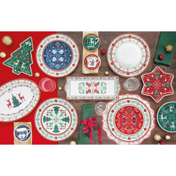 Easylife - Christmas Folk Piatto a...