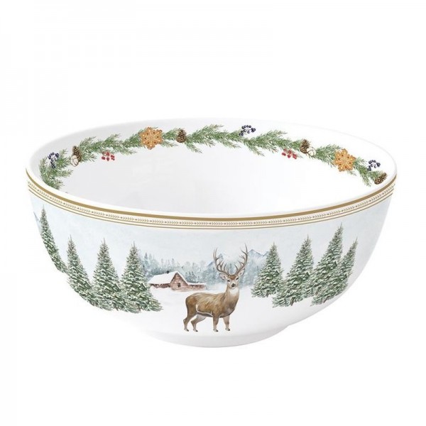 Easylife - White Forest Ciotola Cervi...
