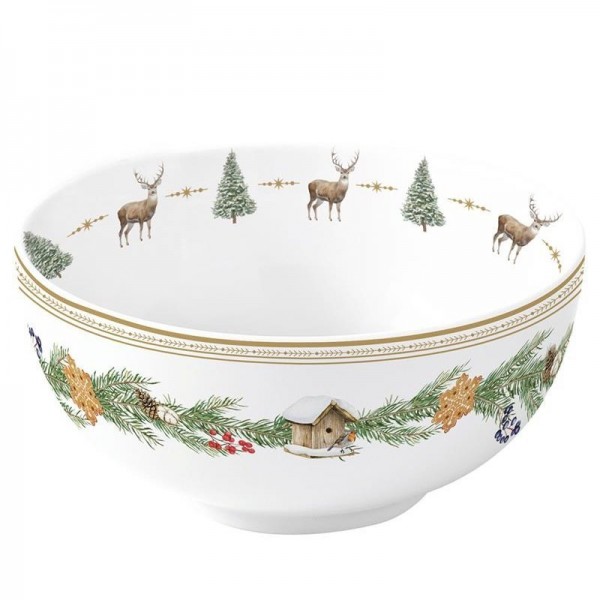 Easylife - White Forest Ciotola Cervi...
