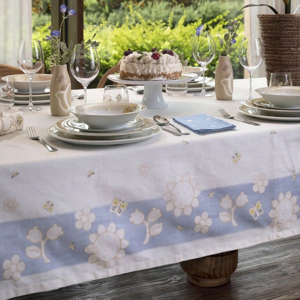 Thun - Elegance Tovaglia Light Blue...