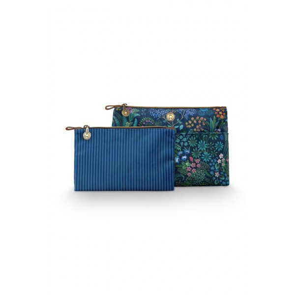 Pip Studio - Velvet Flower Blue and...