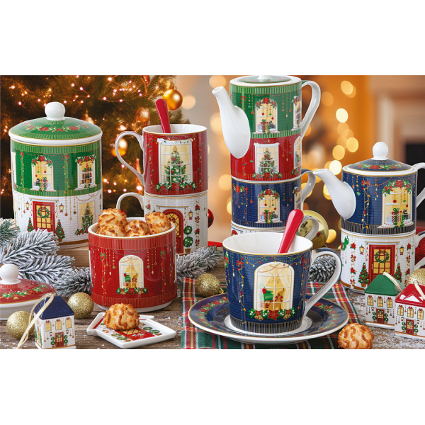 Easylife - Festive Avenue set 4 mugs...