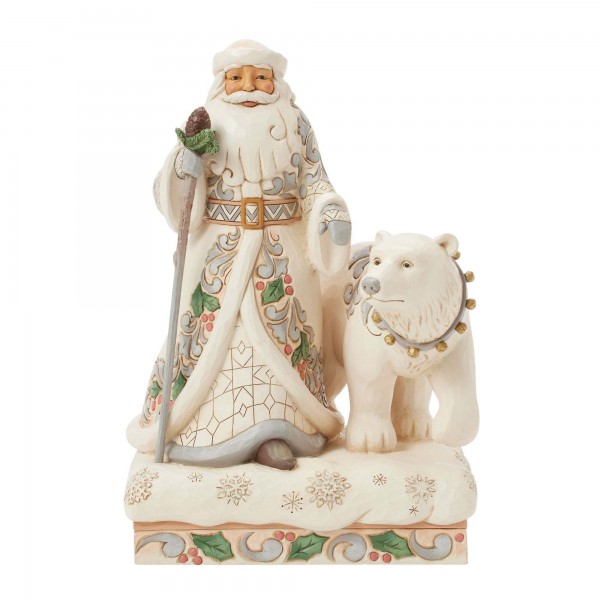 Jim Shore - White Woodland Babbo...