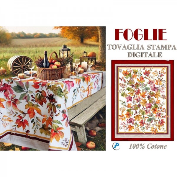 Tovaglia Foglie Autunnali 140x180cm