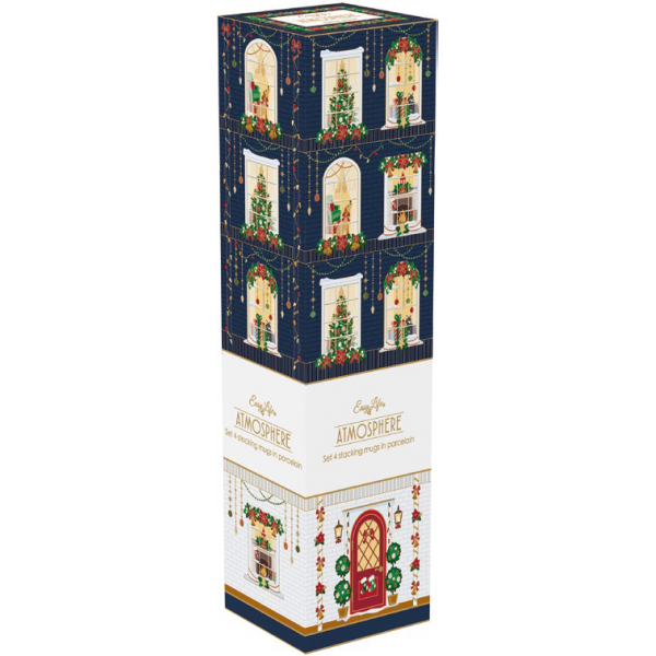 Easylife - Festive Avenue set 4 mugs...