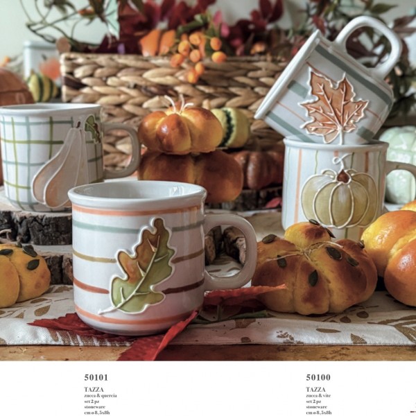 Brandani - Set 2 Mug Zucca & Quercia...