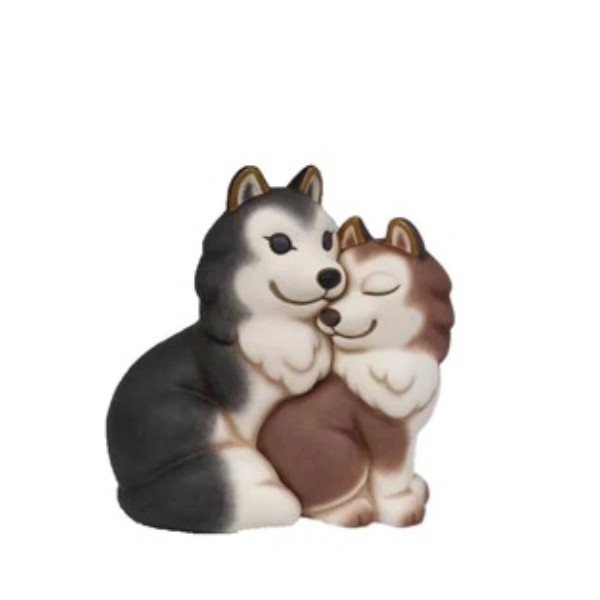Thun - Husky Coppia Polo e Alaska h17cm