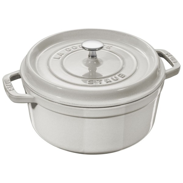 Staub - Cocotte rotonda grigio chiaro...