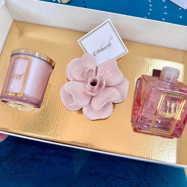 Melaverde - Set Diffusore Fiore Rosa...