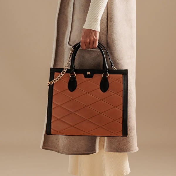 Thun - Shopper trapuntata a mano e...