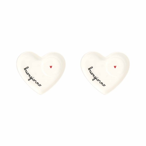 Simple Day - Set 2 Piattini Cuore per...