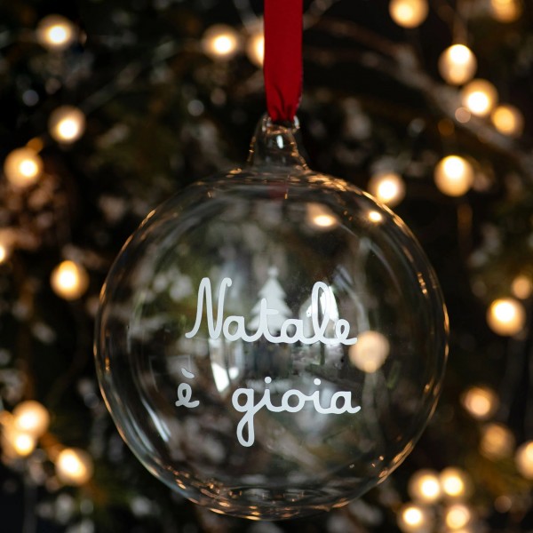 Simple Day - Pallina Natale è gioia 15cm
