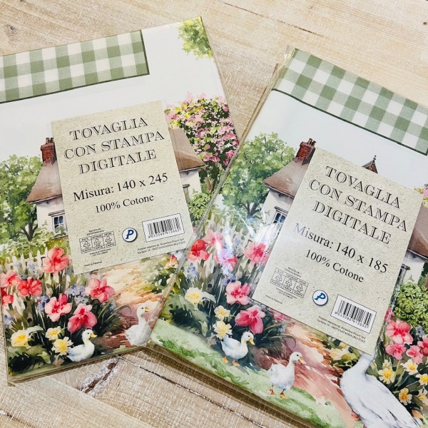 Tovaglia Oche e Cottage in Primavera...