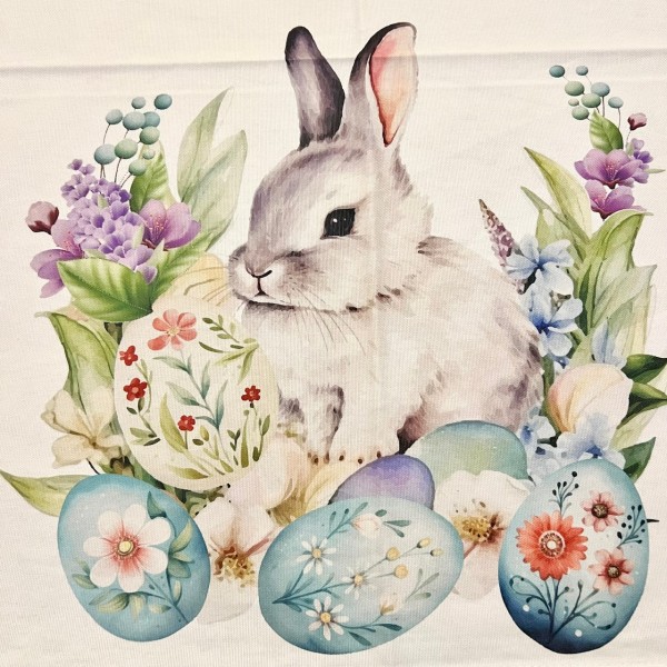 Tovaglia Coniglietti e Cesti di fiori...
