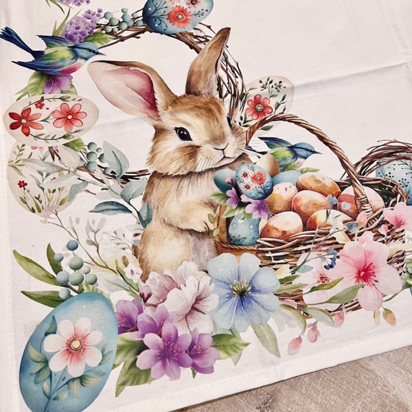 Tovaglia Coniglietti e Cesti di fiori...