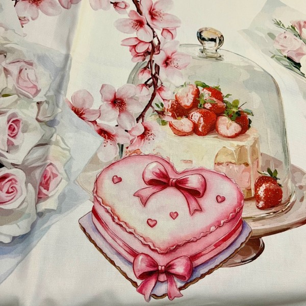 Tovaglia Rose, Cuori e Dolcezze...