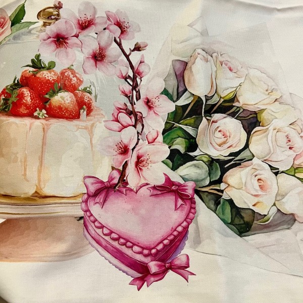 Tovaglia Rose, Cuori e Dolcezze...