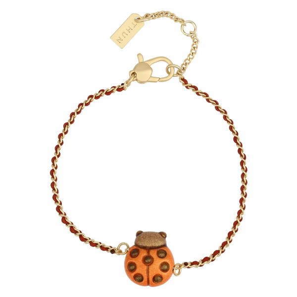 Thun - Bracciale con catena e tessuto...