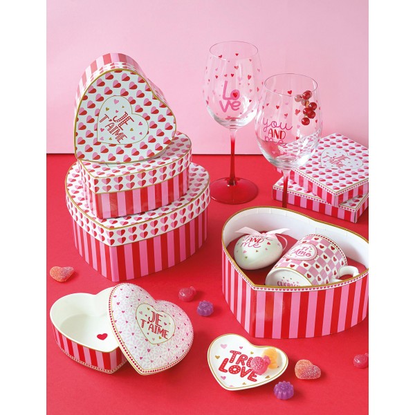 Easylife - Cuoricini Set 2 calici vino