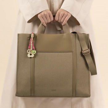Thun - Borsa tessuto verde...