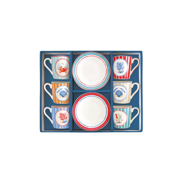 Easylife - Sea Breeze set 6 tazzine...