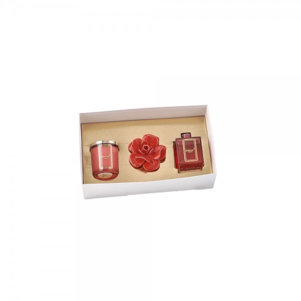 Melaverde - Set Diffusore Fiore Rosso...